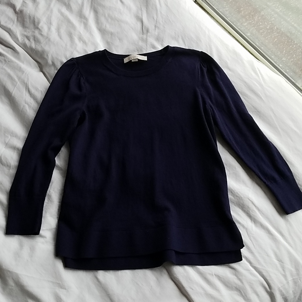 LOFT puff-sleeve sweater